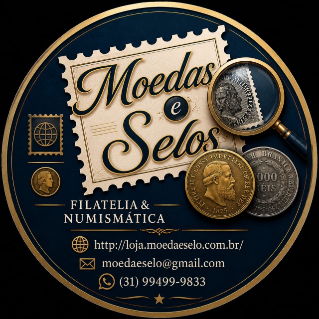 526º LEILÃO MOEDA E SELO DE NUMISMÁTICA, FILATELIA, PEDRAS BRUTAS, PRECIOSAS E VARIEDADES.