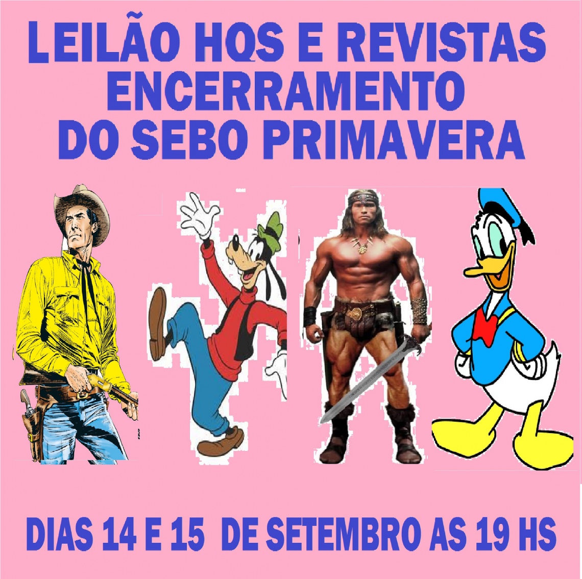 LEILÃO HQS E REVISTAS ENCERRAMENTO DO SEBO PRIMAVERA, LOTES  DE 2,3 E 4  PEÇAS A R$10,00