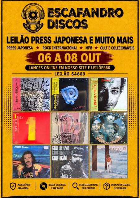 Escafandro Discos - Antiguidades e Colecionáveis - Guarulhos - SP