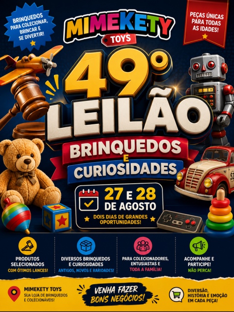 49º Leilão de Brinquedos e Curiosidades