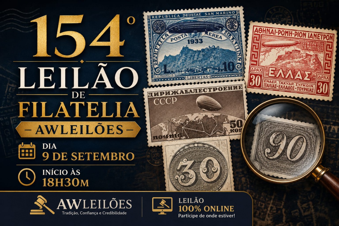154º LEILÃO FILATELIA  -  AWLEILÕES
