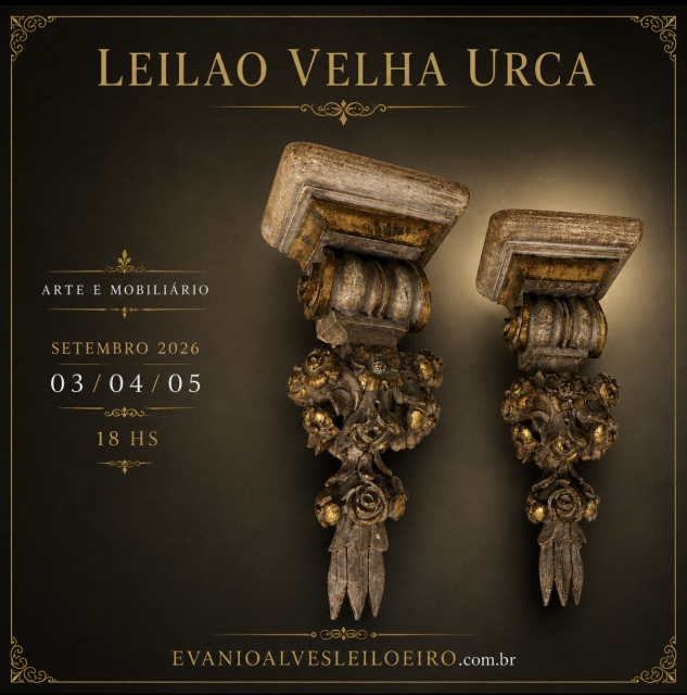 LEILÃO VELHA URCA, ARTE E MOBILIARIO, SETEMBRO 2026