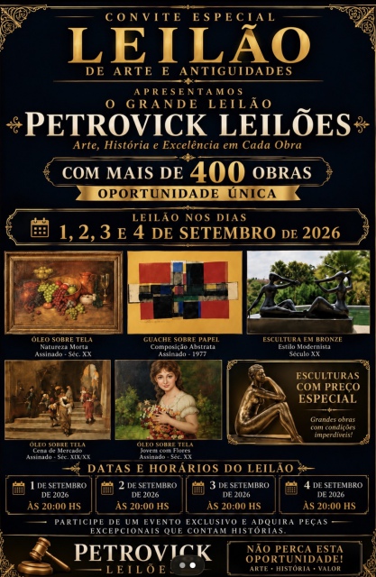 LEILÃO DE ARTE E ANTIGUIDADES