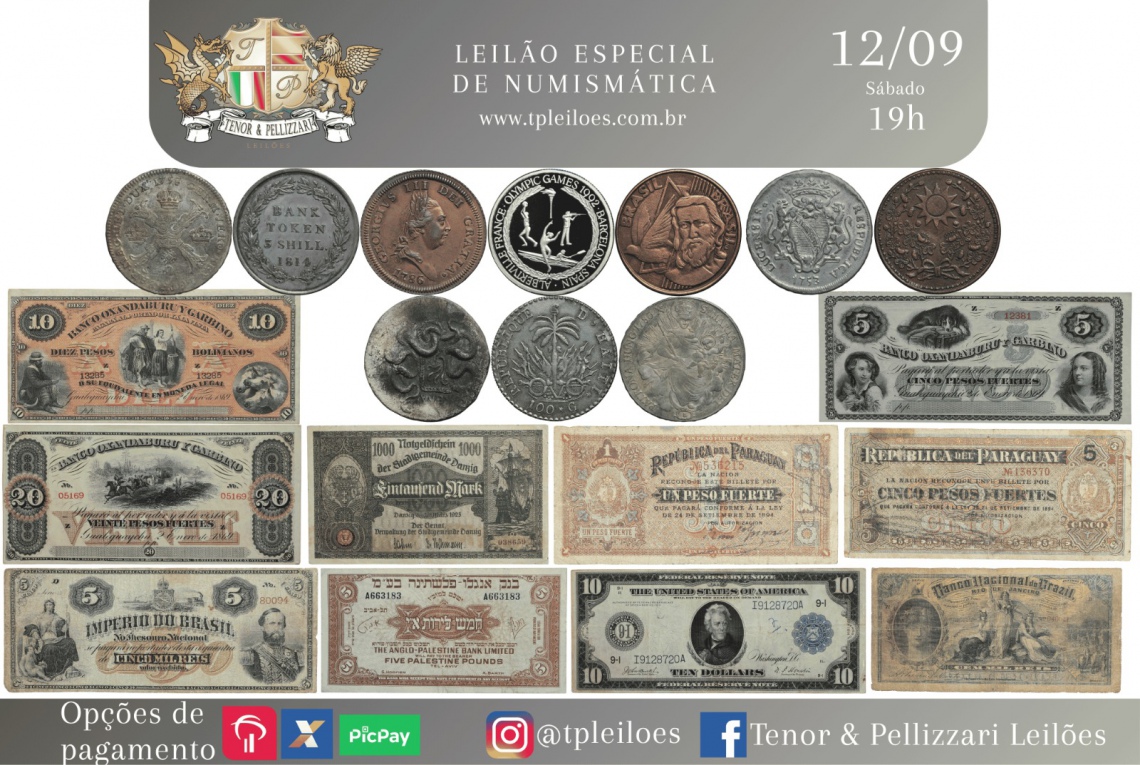 LEILÃO ESPECIAL DE NUMISMÁTICA