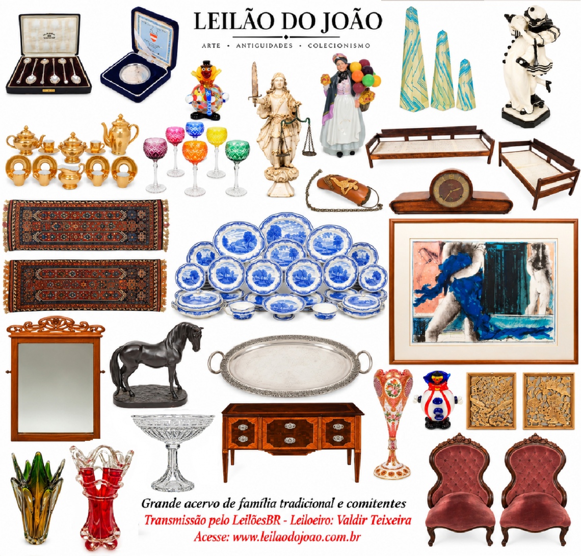 LEILÃO DO JOÃO - LEILÃO DE ARTE E ANTIGUIDADES - LEILÃO TARDE UNÍCA (15h)