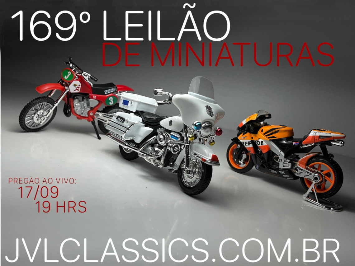 169º Leilão de Miniaturas JVL Classics - Especial Motos