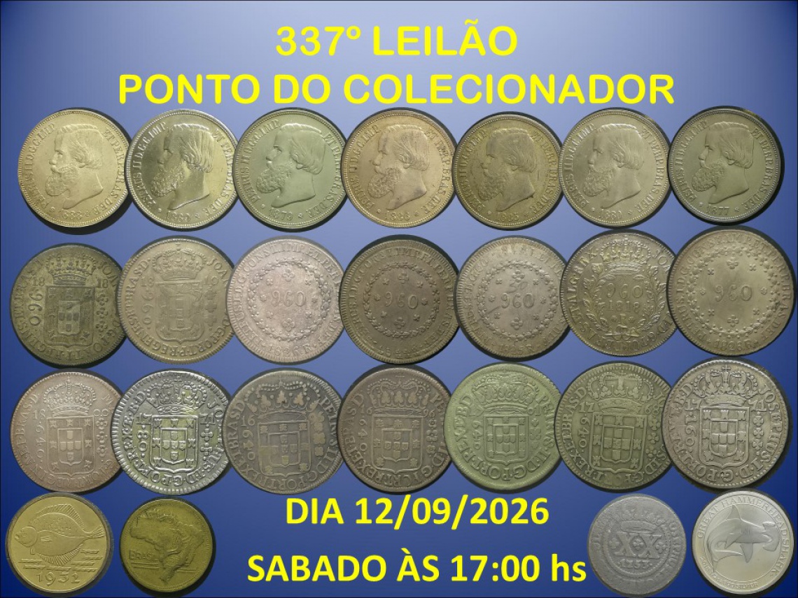 337º LEILÃO PONTO DO COLECIONADOR