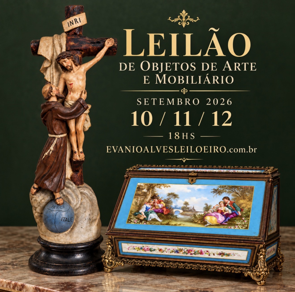 LEILÃO DE OBJETOS DE ARTE E MOBILIARIO, SETEMBRO 2026