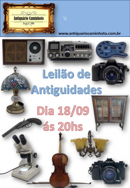 62º  LEILÃO ANTIQUARIO CAMINHOTO