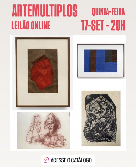 LEILÃO DE ARTE - 17 de  SETEMBRO de 2026 ás 20h