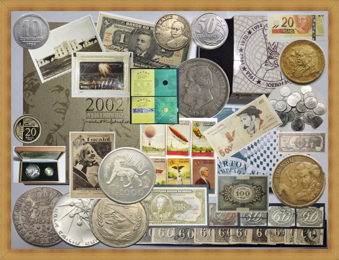 Leilão de Numismática, Filatelia, Cartões Postais, Eucalol, Brinquedos e Afins