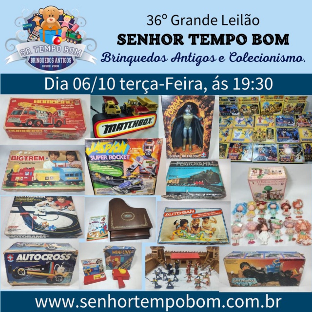 37º GRANDE LEILÃO DE BRINQUEDOS E COLECIONÁVEIS.E ANTIGUIDADES