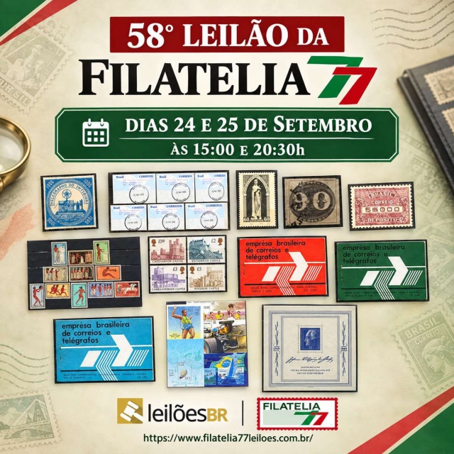 58º Leilão da FILATELIA77