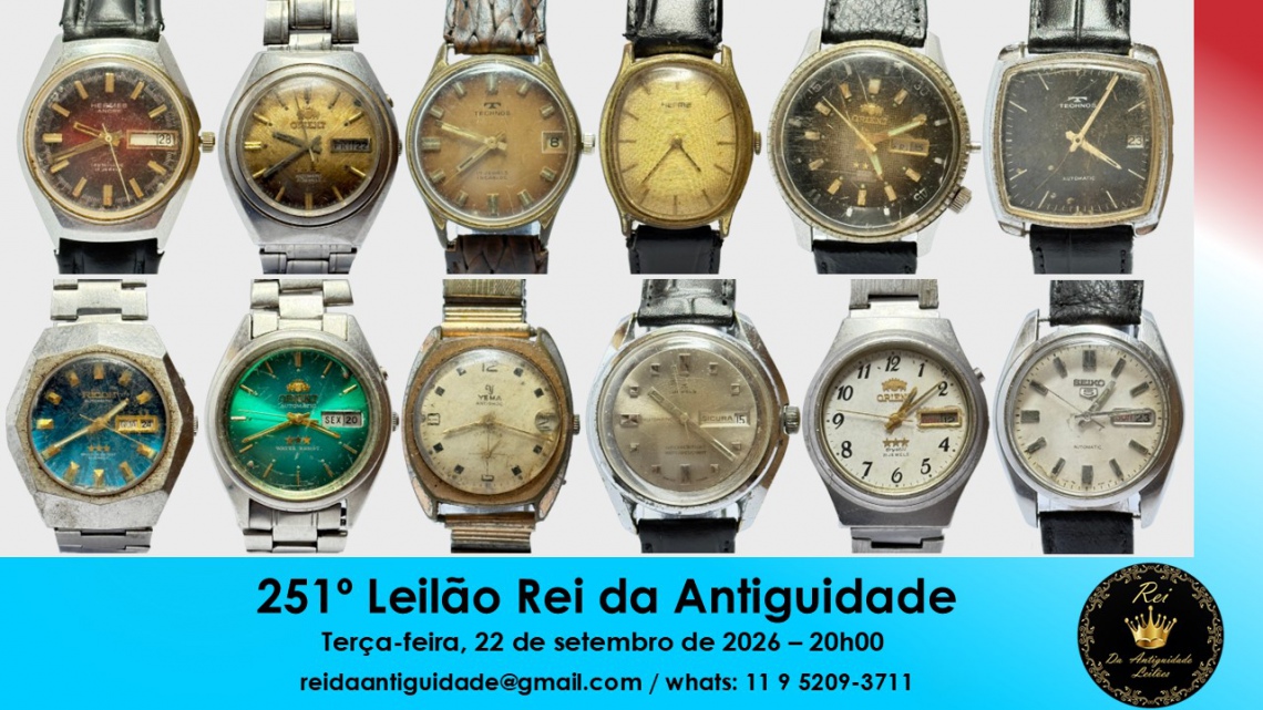 251º Leilão Rei da Antiguidade