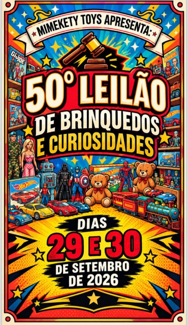 50 LEILÃO DE BRINQUEDOS E CURIOSIDADES