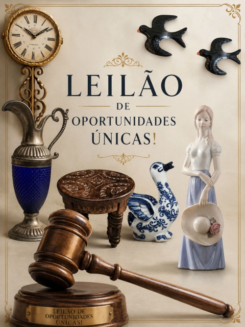LEILÃO DE OPORTUNIDADES: ANTIGUIDADES, SALDOS DE ESTOQUES E CURIOSIDADES