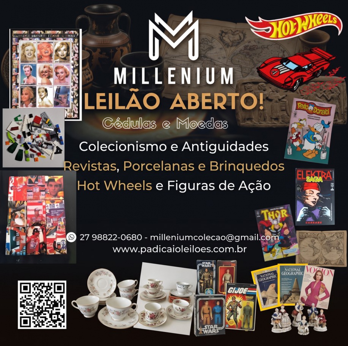 GRANDE LEILAO DE GIBIS/REVITAS/HQS, LIVROS ANTIGOS, COLECIONISMO E ANTIGUIDADES - MILLENIUM COLEÇÃO