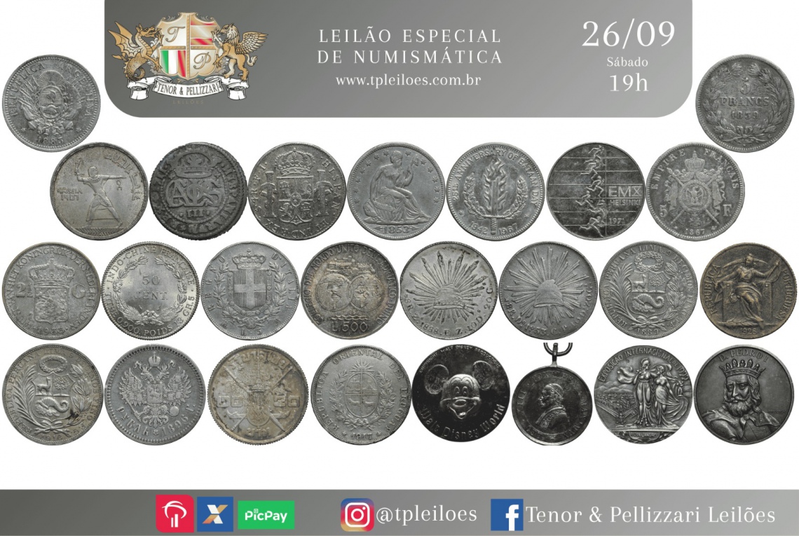 LEILÃO ESPECIAL DE NUMISMÁTICA