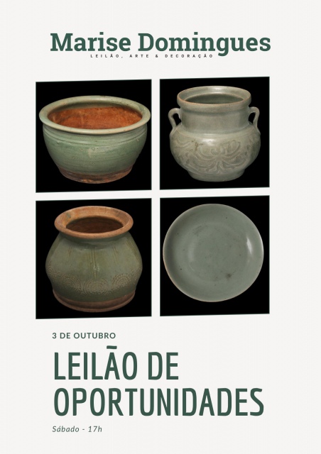 LEILÃO DE OPORTUNIDADES - TARO KANEKO, PEÇAS CELADON, ESCULTURAS, CRISTAIS, TAPETES ANTIGOS, e ++