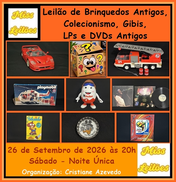 167º Leilão de Brinquedos Antogos, Colecionismo, Gibis, LPs e DVDs Antigos