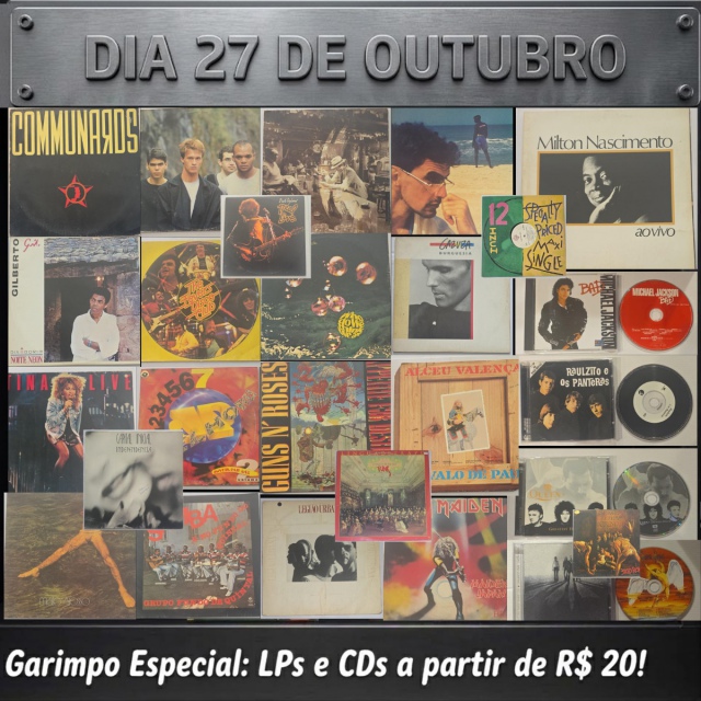 GARIMPO MUSICAL! 26º LEILÃO DE VINIL E CDS