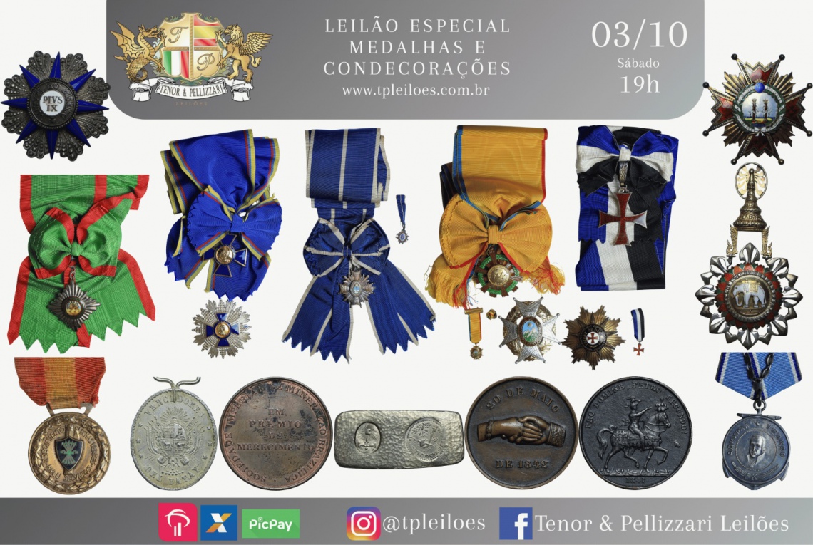 LEILÃO ESPECIAL - MEDALHAS E CONDECORAÇÕES