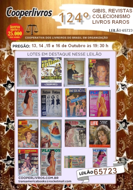 124 º LEILÃO DE GIBIS, REVISTAS, COLECIONISMO E LIVROS RAROS