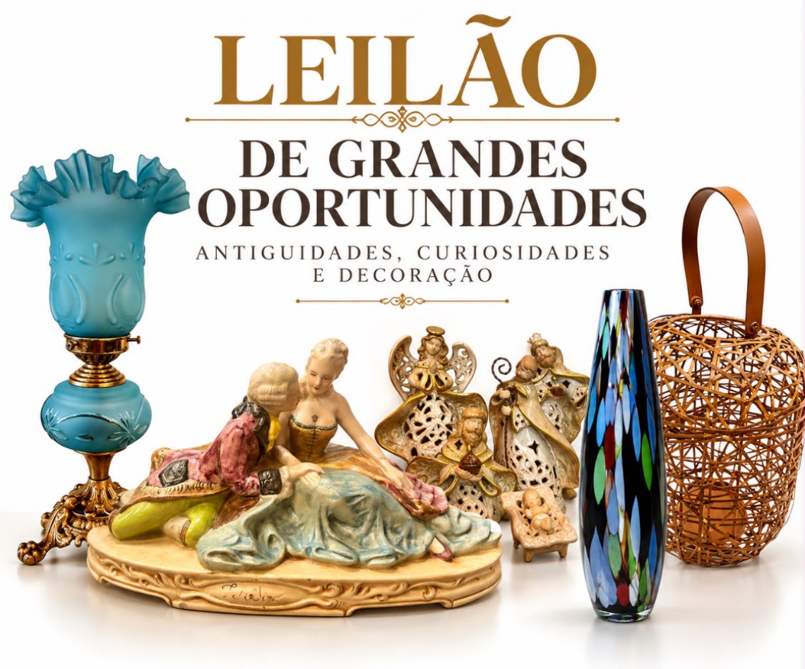 LEILÃO DE OPORTUNIDADES: ANTIGUIDADES, SALDOS DE ESTOQUES E CURIOSIDADES