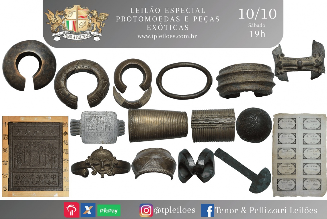 Leilão Especial - Protomoedas e Peças Exóticas
