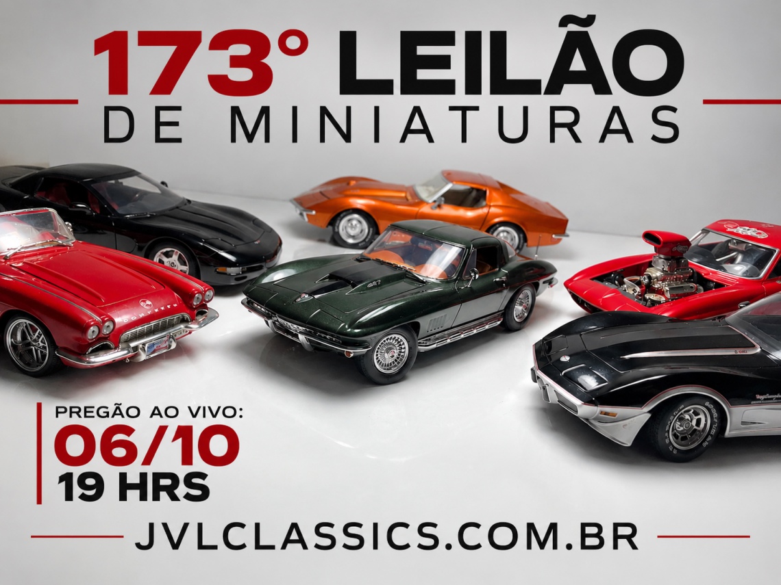 173º  Leilão de Miniaturas JVL Classics - 1/18 Muscle e Classic Cars