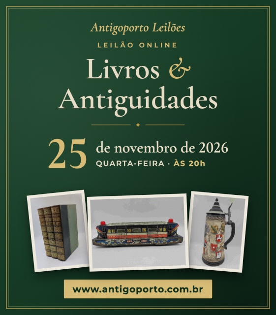 NOVEMBRO 2026 - LEILÃO DE LIVROS E ANTIGUIDADES