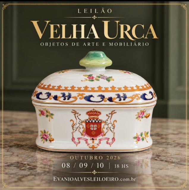 LEILÃO VELHA URCA, OBJETOS DE ARTE E MOBILIARIO, OUTUBRO 2026