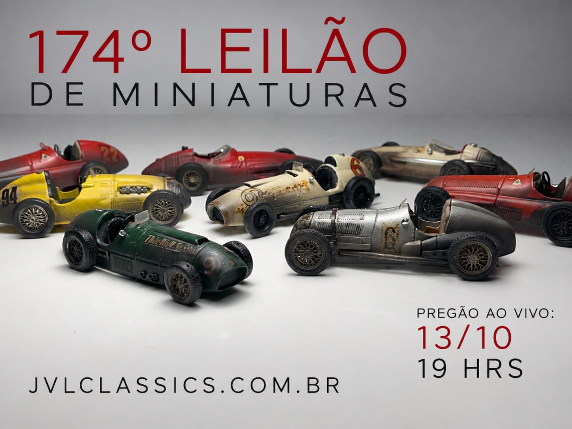 174º  Leilão de Miniaturas JVL Classics - F1 & Race Cars 1/43