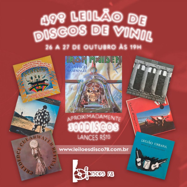 49º LEILÃO DE DISCO DE VINIL - DISCOS 78