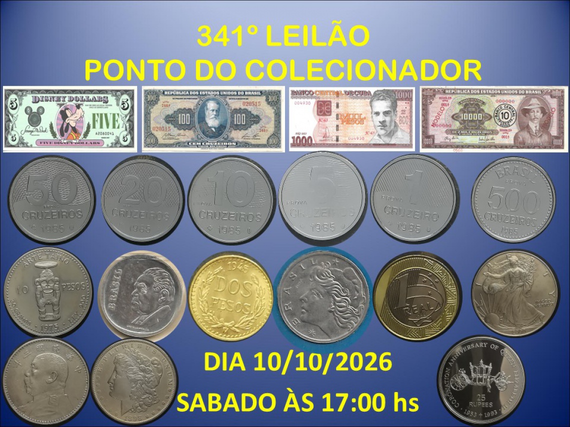 341º LEILÃO PONTO DO COLECIONADOR