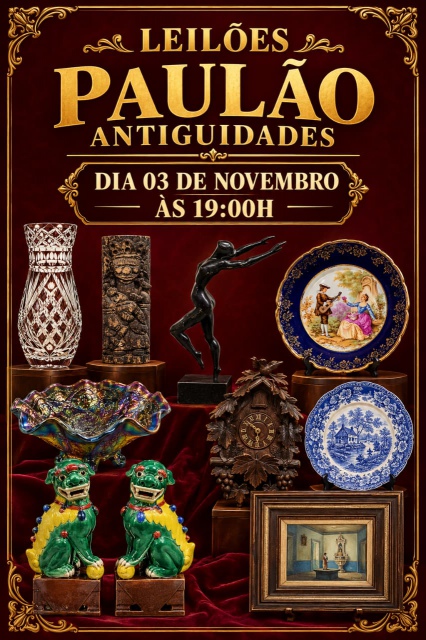 133º LEILÃO PAULÃO ANTIGUIDADES -  NOVEMBRO 2026