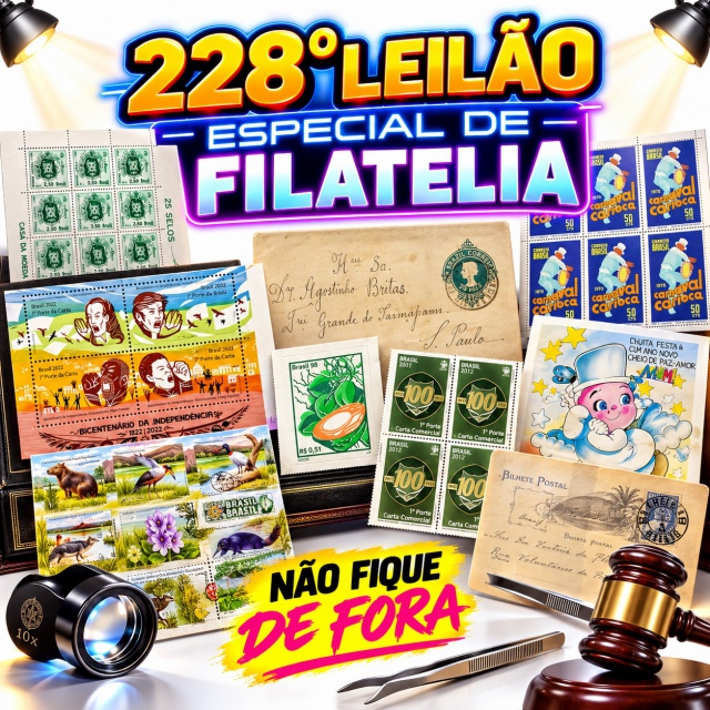 228º LEILÃO ESPECIAL DE FILATELIA