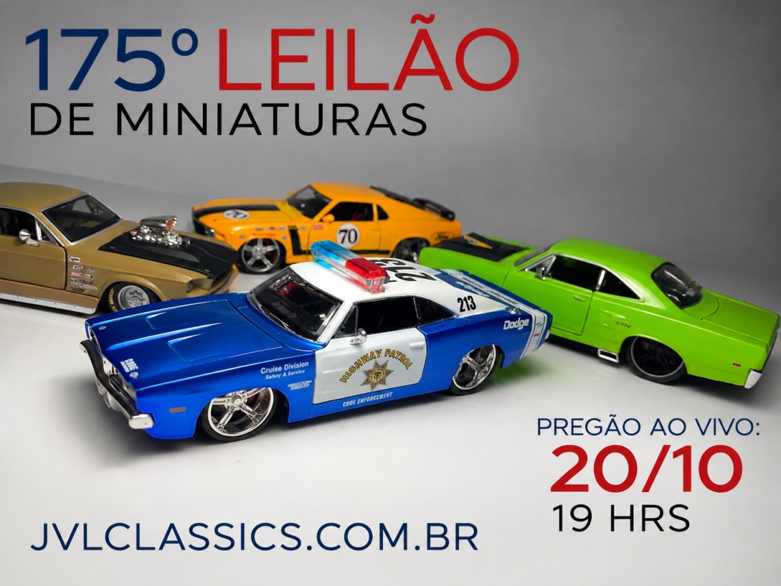 175º  Leilão de Miniaturas JVL Classics - 1/24 Jada & Maisto