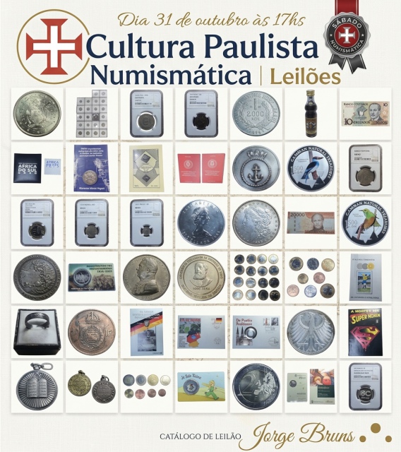133º LEILÃO ESPECIAL DO CULTURA PAULISTA NUMISMÁTICA