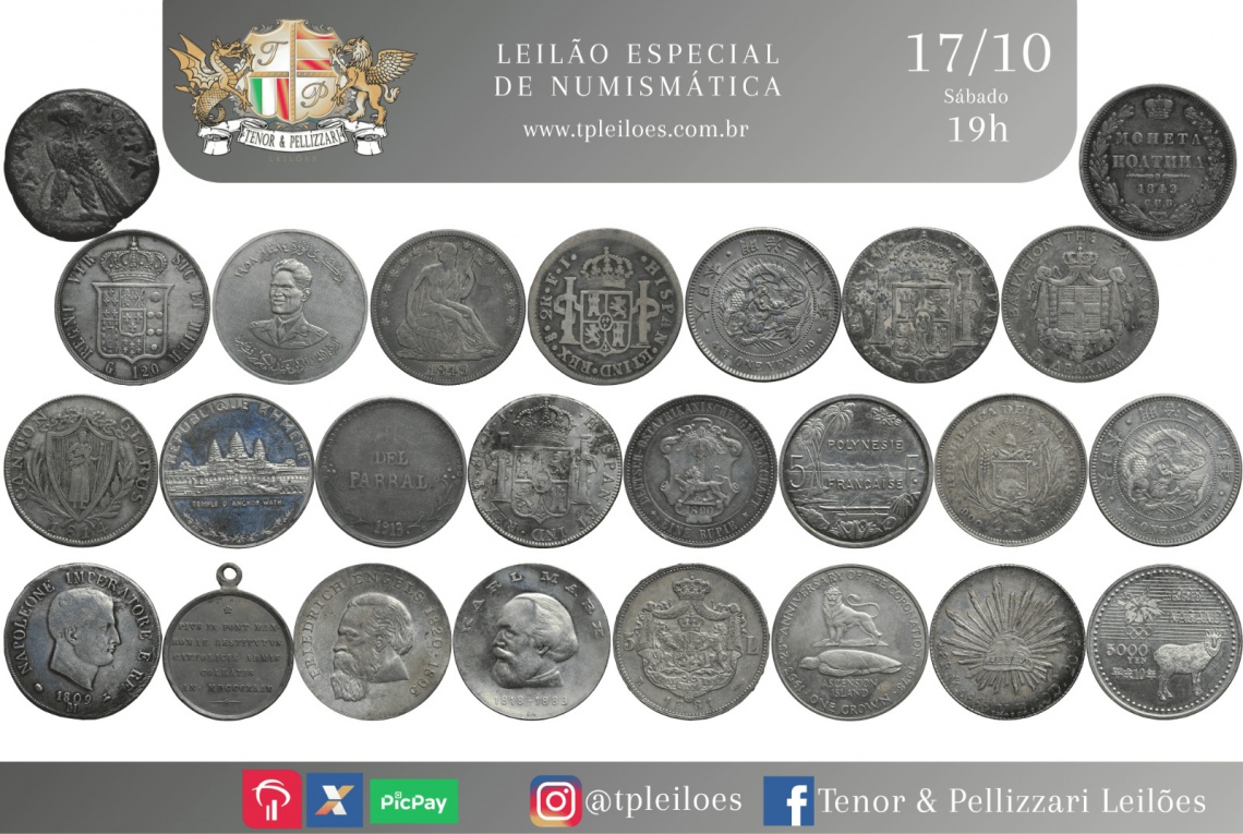 LEILÃO ESPECIAL DE NUMISMÁTICA