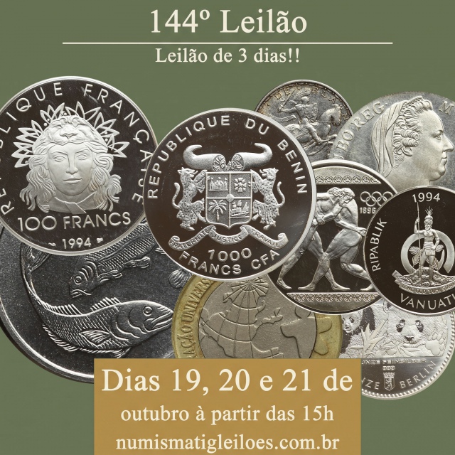 144º LEILÃO NUMISMATIG LEILÕES