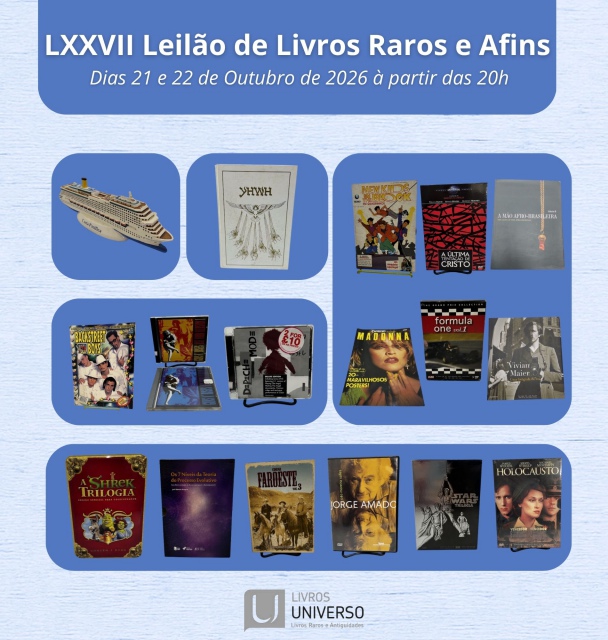 LXXVII LEILÃO DE LIVROS RAROS E AFINS