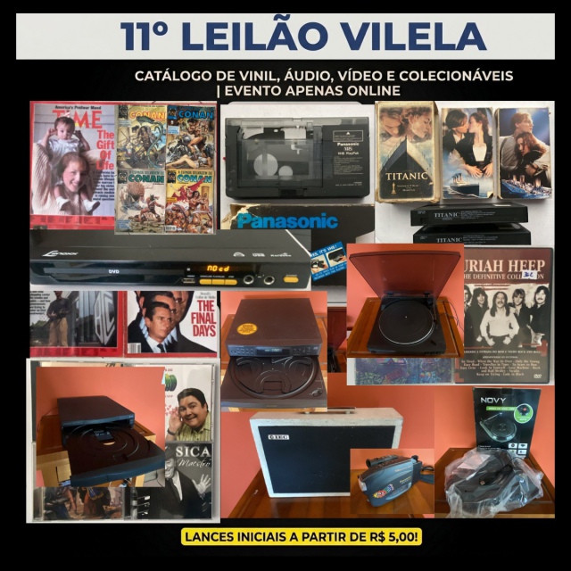 11º LEILÃO DE LPS CDS DVDS E COLECIONAVEIS!
