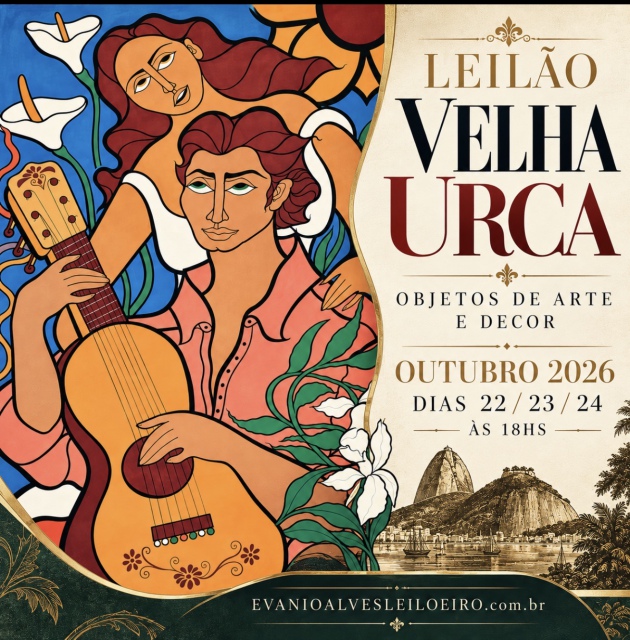 LEILÃO VELHA URCA, OBJETOS DE ARTE E DECOR, OUTUBRO 2026