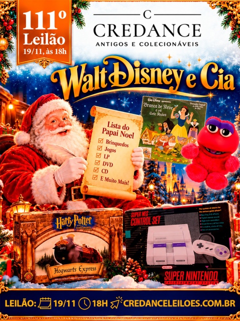 111º LEILÃO CREDANDE ANTIGOS E COLECIONÁVEIS: Walt Disney World e Cia - NATAL