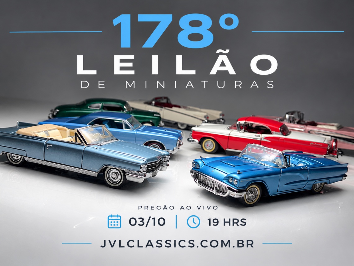 178º  Leilão de Miniaturas JVL Classics - Classic Cars 1/43