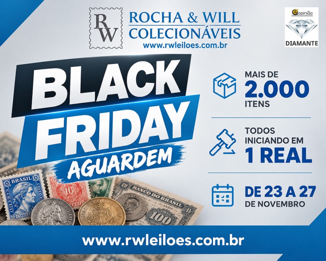 65º LEILÃO RW COLECIONÁVEIS - ESPECIAL BLACK FRIDAY
