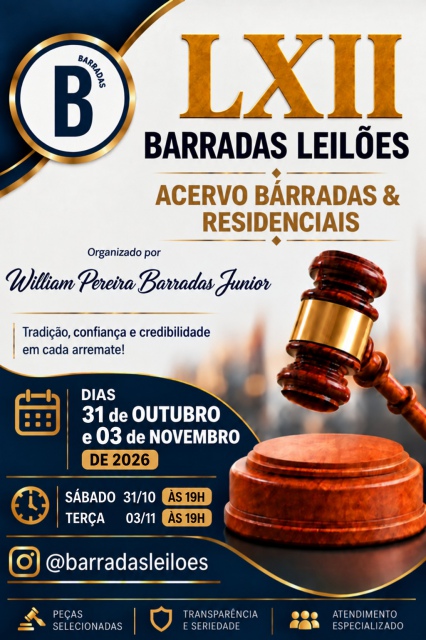 LXII - Barradas Leilões - Acervo Barradas & Residenciais