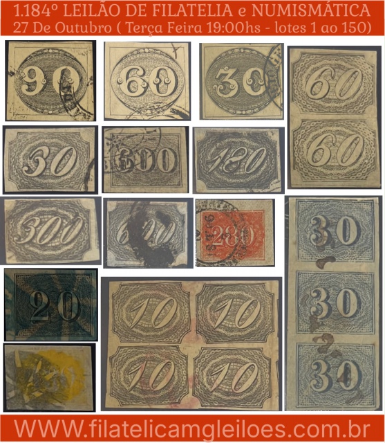 1.184 - Leilão de Filatélica e Numismática
