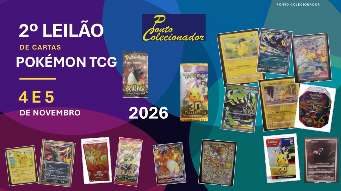 2º LEILÃO DE CARTAS DE PÓKEMON TCG PONTO DO COLECIONADOR